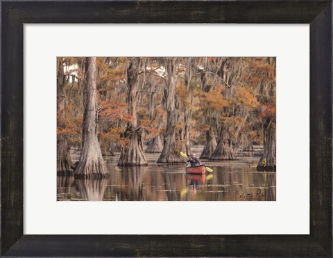Framed Me in a Canoe Print