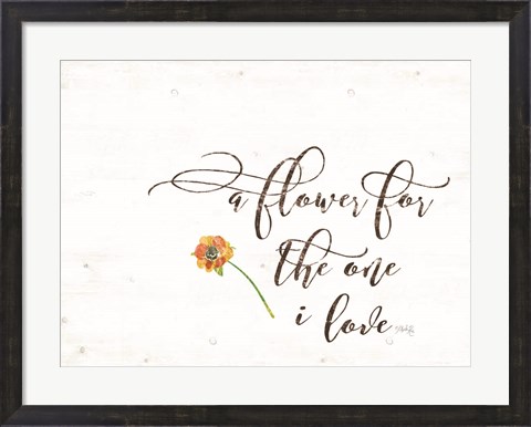 Framed Flower Print