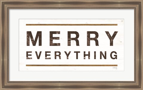 Framed Merry Everything Print