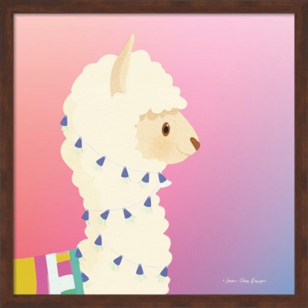 Framed Llama Print