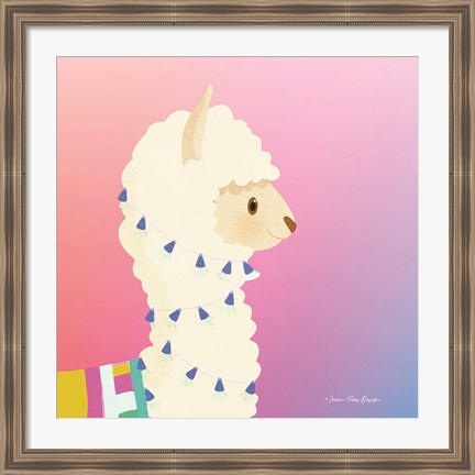 Framed Llama Print