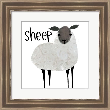 Framed Sheep Print