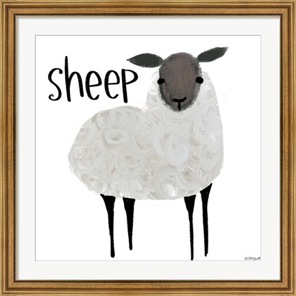 Framed Sheep Print