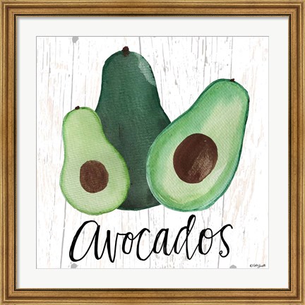 Framed Avocados Print