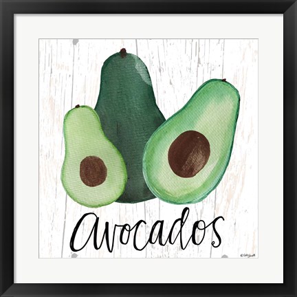 Framed Avocados Print