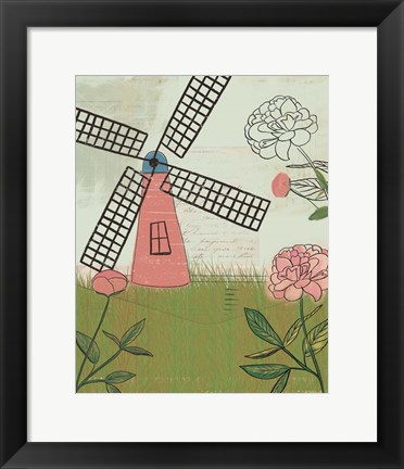 Framed Windmill II Print