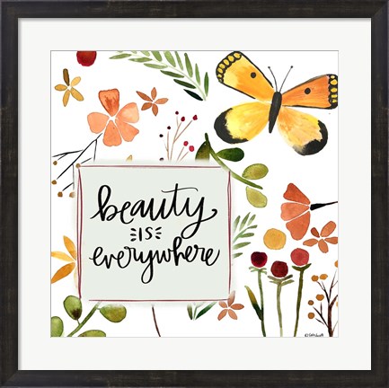 Framed Beauty Butterfly Print