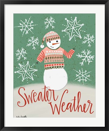 Framed Sweater Weather Print