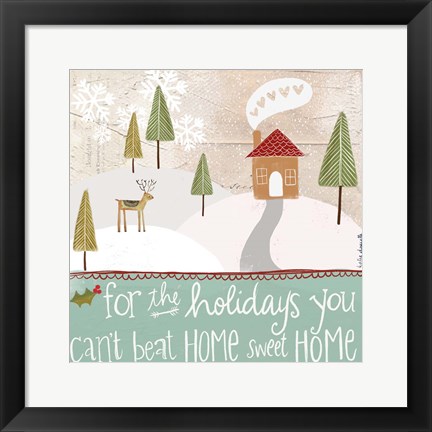 Framed Home for the Holidays Print