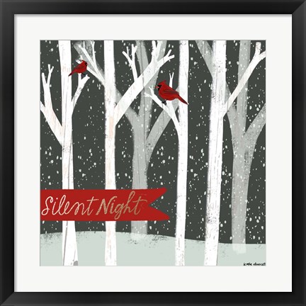 Framed Silent Night Forest Print