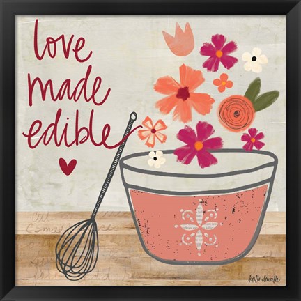 Framed Love Made Edible Print