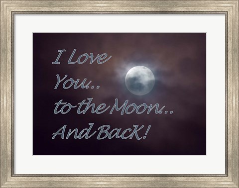 Framed Moon and Back Print