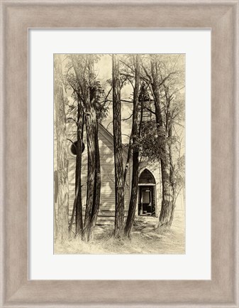 Framed Abandoned Church Print