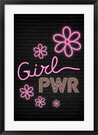 Framed Girl Pwr Print