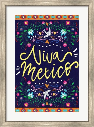 Framed Viva Mexico Print