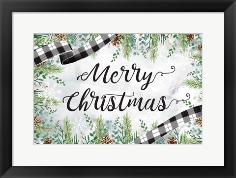 Framed Merry Christmas Print