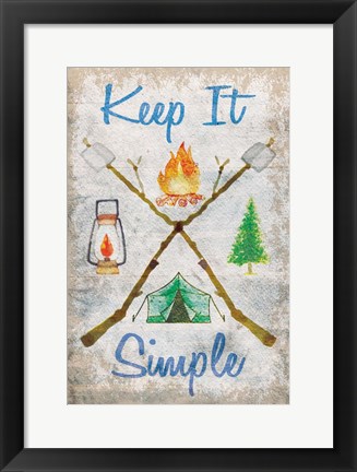 Framed Keep It Simple Print