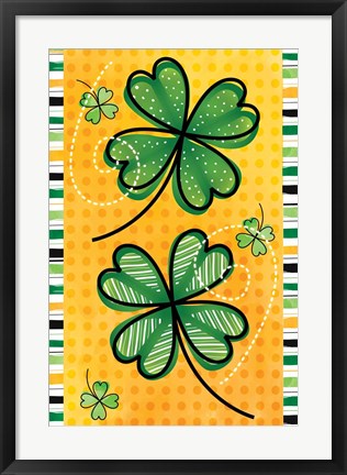 Framed 4 Leaf Clovers Print