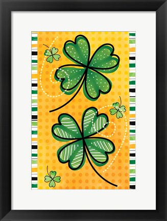 Framed 4 Leaf Clovers Print