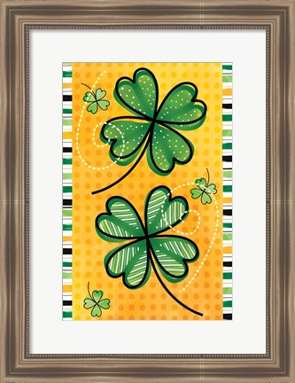 Framed 4 Leaf Clovers Print