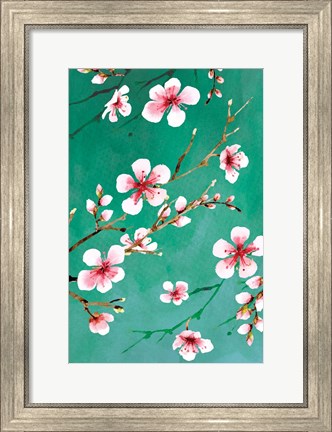 Framed Cherry Blossoms III Print