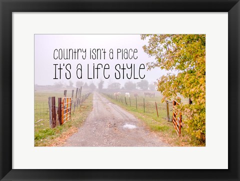 Framed Country Style Print