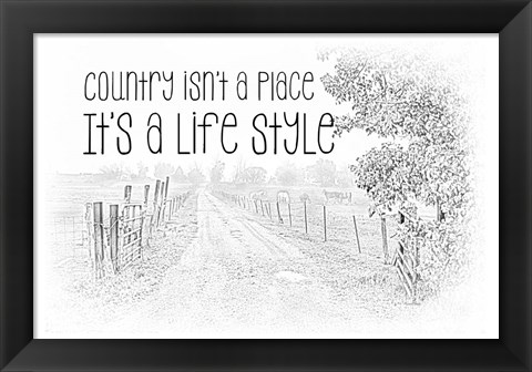 Framed Country Style Print