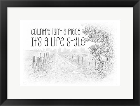 Framed Country Style Print