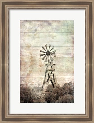 Framed Windmill Silent Print