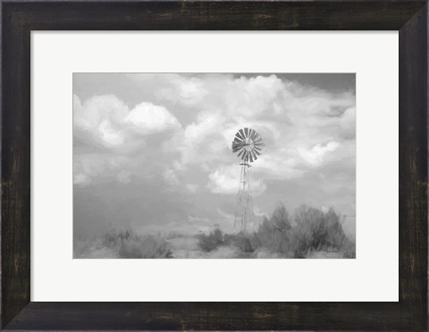Framed Abstract Windmill Print