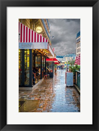 Framed Paris Cafe Mimosa Print