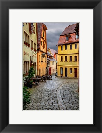 Framed Rothenberg Street Cafe Print