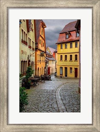 Framed Rothenberg Street Cafe Print