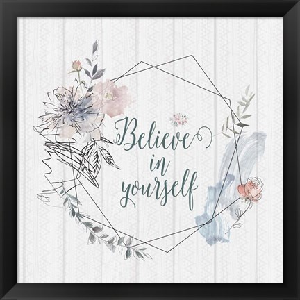 Framed Believe Print