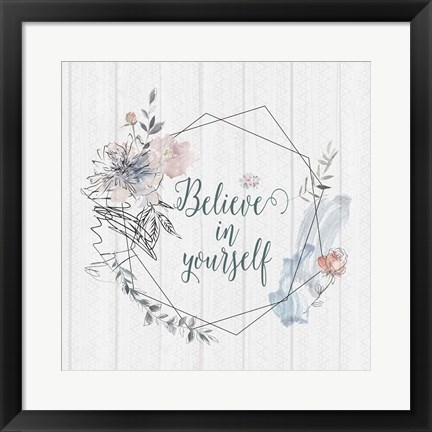 Framed Believe Print