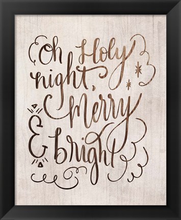 Framed Holy Night Print