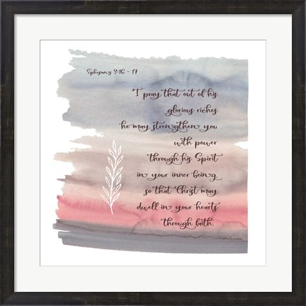 Framed Ephesians Watercolor Print