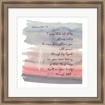 Framed Ephesians Watercolor Print