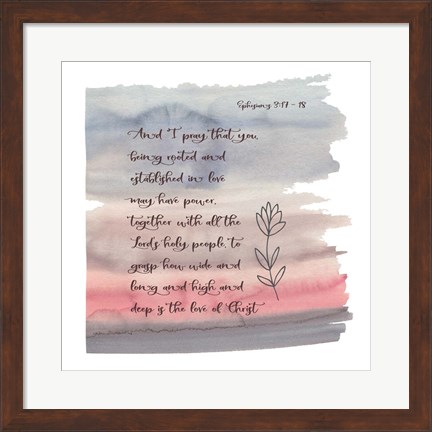 Framed Ephesians Watercolor Print