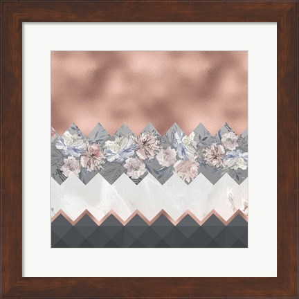 Framed Scandinavian Pink Print