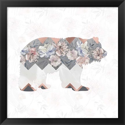 Framed Square Bear Print