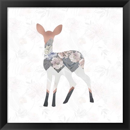 Framed Square Deer Print