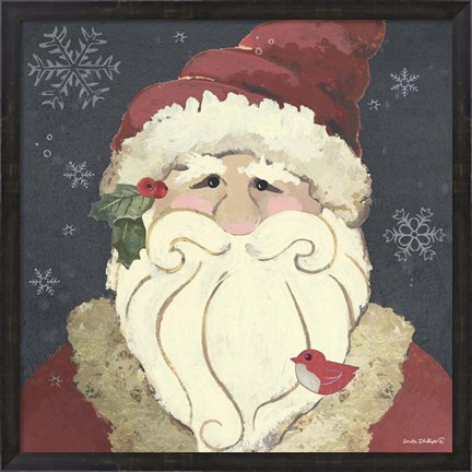 Framed Santa Print