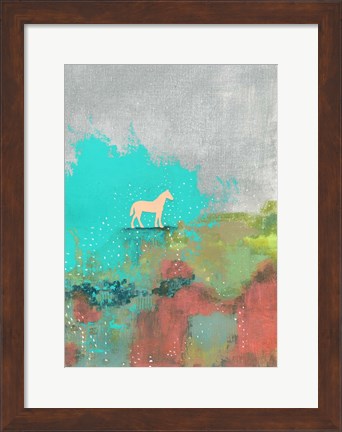 Framed One Horse Print