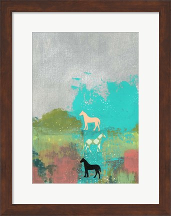 Framed 3 Horses Print