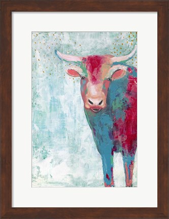 Framed Bull Print