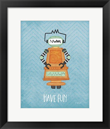 Framed Fun Bot Print