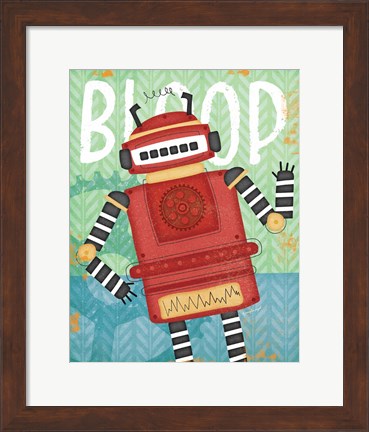 Framed Bloop Bot Print