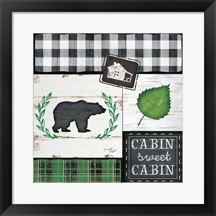 Framed Cabin Sweet Cabin Print