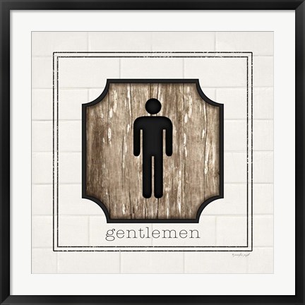 Framed Gentlemen Print